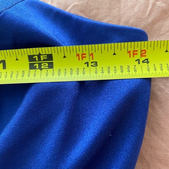 NWT Jump Apparel Dress Size 3/4 Blue One Shoulder Spaghetti Stap Cutout Dress - Picture 11 of 13